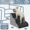BOMOVA DOG STAIRS TO BED 3 STEP NON-SLIP PET STAIRS FOR HIGH BED & COUCH - GRAY - Like New