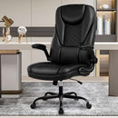 GUESSKY EXECUTIVE OFFICE CHAIR ERGONOMIC LEATHER FLIP-UP ARMS SDA002 - BLACK - Like New