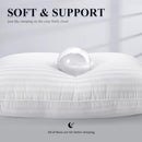 COZSINOOR BED PILLOWS QUEEN SIZE, HOTEL QUALITY, SET OF 2 - WHITE Like New