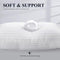 COZSINOOR BED PILLOWS QUEEN SIZE, HOTEL QUALITY, SET OF 2 - WHITE Like New