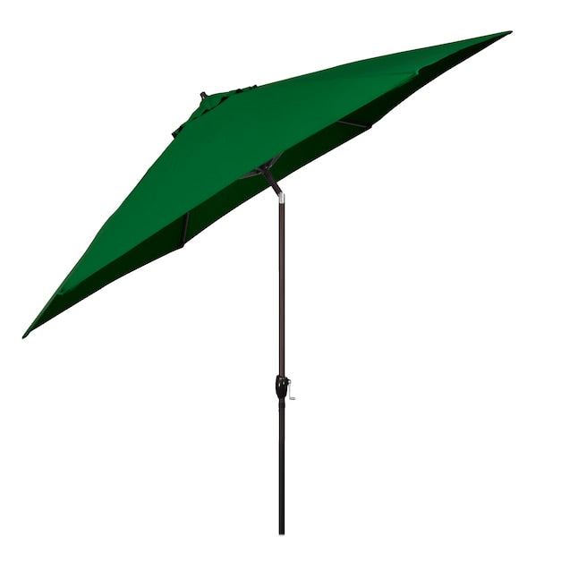 ASTELLA 11-FT ALUMINUM PUSH BUTTON TILT MARKET PATIO UMBRELLA -HUNTER GREEN - Like New
