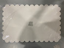 HOMEMARTGOODS BATHTUB SHOWER MAT WITH CUPS 36" X 17" - WHITE - Brand New
