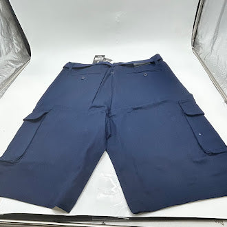 RUGGED TRAIL BELTED CARGO SHORTS - SIZE: MEN 34 - NAVY - Brand New