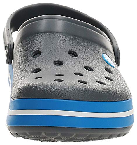 CROCS UNISEX ADULT CROCBAND CLOG - SIZE: MEN 9 WOMEN 11 - CHARCOAL/OCEAN - Brand New