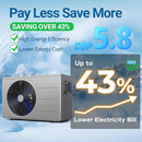 VARPOOLFAYE PRO 27000 BTU SWIMMING POOL HEAT PUMP GROUND POOL 7000 GALLON - GRAY - Like New