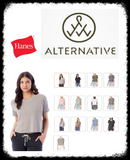 5114EA Hanes Alternative Women's Cropped T shirt New