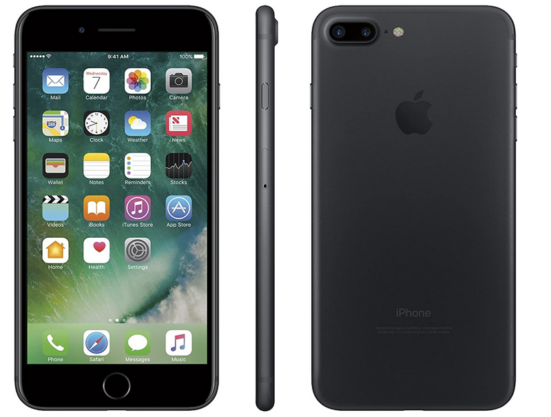 For Parts: APPLE IPHONE 7 PLUS - 32GB - AT&T - BLACK CRACKED SREEN/LCD