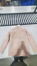 BAREFOOT DREAMS COZYCHIC MIXED SHEARLING PULLOVER - SIZE XS - TAUPE - Brand New