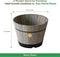 VegTrug Barrel Planter A0001710500 - GREY WASH Like New