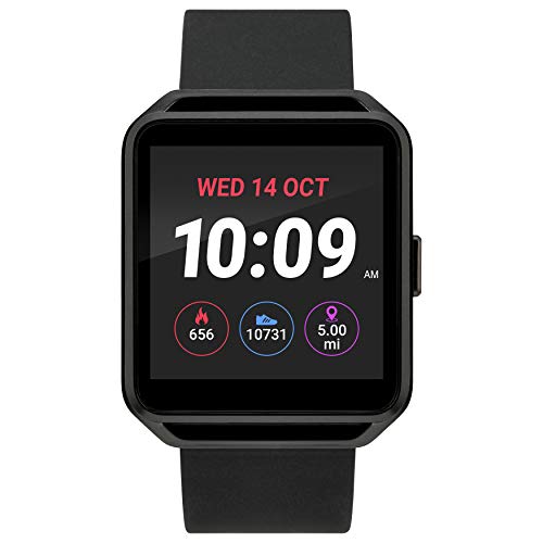ICONNECT BY CLASSIC SQUARE SMARTWATCH HEART RATE TWO-WAY BLUETOOTH CALLING BLACK - Like New