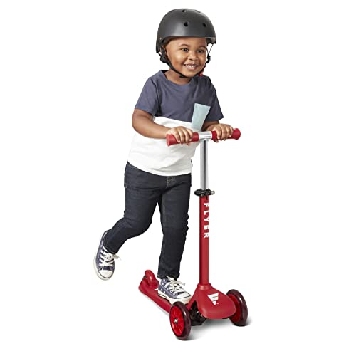 Flyer Glider Jr., Radio Flyer Lean to Steer Toddler Scooter, 2-5 Years, Red - Like New
