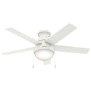 HUNTER FAN COMPANY HUNTER 59269 ANSLEE CEILING FAN 46" - FRESH WHITE - Like New