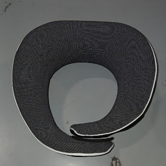 GENERIC WRAPAROUND TRAVEL PILLOW CARRYING CASE, EYE MASK, AND EAR PLUGS - Like New