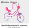 CHIPMUNK ROYALBABY CHIPMUNK KIDS BIKE TODDLERS 16" WHEEL BICYCLE - GEMSTONE PINK - Like New