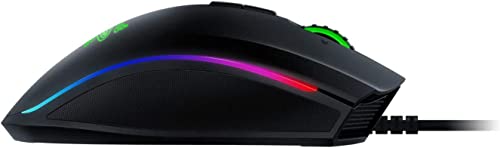 RAZER MAMBA ELITE WIRED GAMING MOUSE 5G 16K DPI OPTICAL SENSOR RZ01-0256 - BLACK Like New