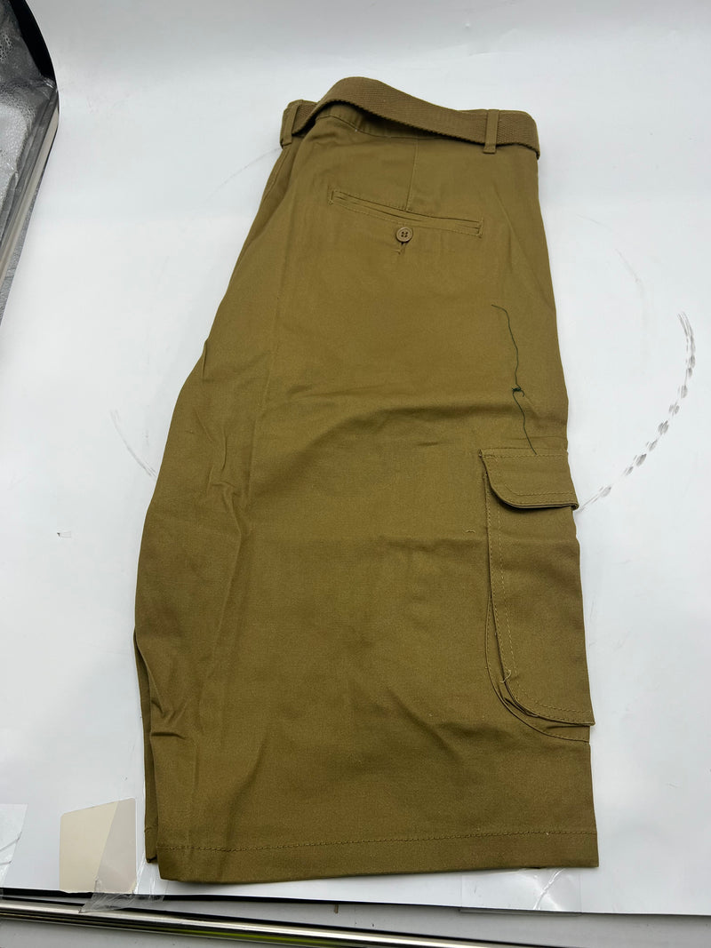 BLU ROCK BLUE ROCK GALAXY RUGGED TRAIL MEN CARGO SHORTS - SIZE: 42 - DARK KHAKI - Brand New