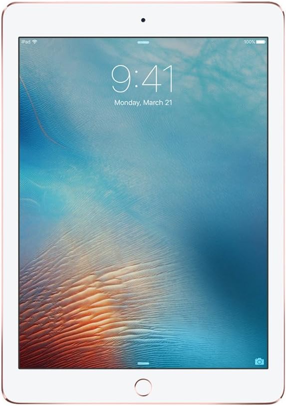 For Parts: APPLE IPAD PRO 9.7" 128GB WIFI CELLULAR MLYL2LL/A ROSE GOLD DEFECTIVE SCREEN/LCD