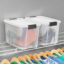 Sterilite 6-Pack 30 Quart Ultra Latch Box, Clear Storage Organizer - B002BA5F5C - Like New