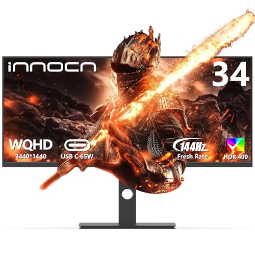 INNOCN 34" ULTRAWIDE WQHD 3440 HZ PC GAMING MONITOR BUILT-IN - Scratch & Dent