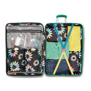 SARAH JESSICA PARKER SIGNATURE HARDSIDE LARGE CHECKED SUITCASE - EMERALD - Like New