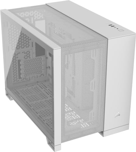 CORSAIR 2500D AIRFLOW SMALL-TOWER MATX DUAL CHAMBER PC CASE - WHITE Like New