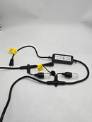 HBN Smart Color String Lights 36ft 18 Sockets 18 Bulbs 9 Colors, YJ-5-18 - Black - Like New