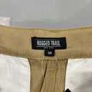 GALAXY BY HARVIC MEN'S RIPSTOP CARGO SHORTS WITH BELT - SIZE: 30 - KHAKI - Brand New