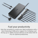 DELL PRO DOCK WD25 USB TYPE-C WITH DP ALT MODE CONNECTOR - BLACK - Like New