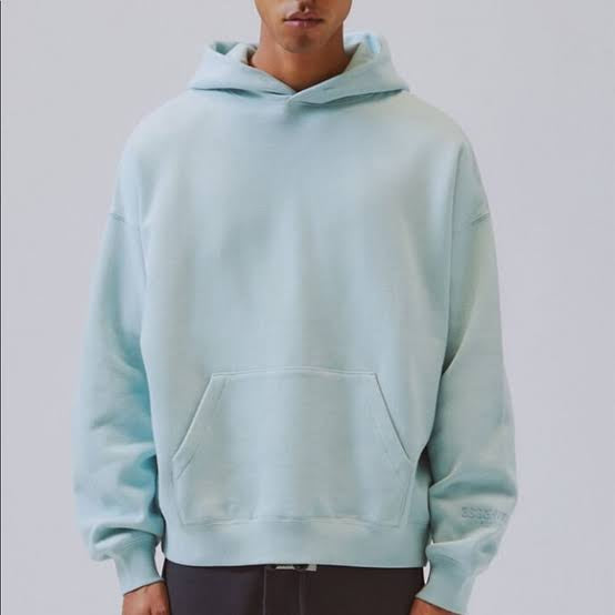 FEAR OF GOD ESSENTIALS 3M LOGO PULLOVER HOODIE - BLUE - SIZE: MEN S - BLUE - Like New