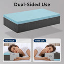 COLDHUNTER CUBE PILLOW PRO SIDE SLEEPERS MEMORY FOAM SOFT 24"X12"X5" - GRAY - Like New