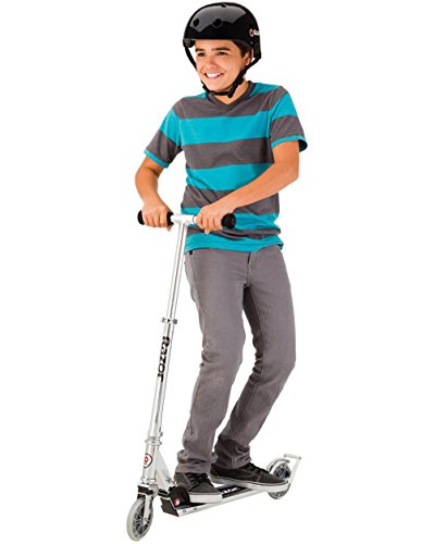 Razor A3 Kick Scooter for Kids - Larger Wheels, Suspension, Wheelie Bar - Clear - Like New