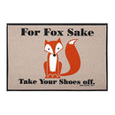 HIGH COTTON for Fox Sake Doormat - Funny Olefin Welcome Mat 27" x 18" Door Mat - Brand New