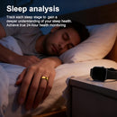 PAXAM SMART RING FOR WOMEN & MEN HEALTH & FITNESS TRACKER SIZE 8 GOLD - Like New