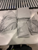 BIBB HOME BAMBOO 2000 THREAD COUNT 4-PIECE CHAMBRAY TWIN XL - SILVER LIGHT GRAY - Like New