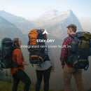 TETON 65L EXPLORER FRAME BACKPACK FOR HIKING, CAMPING, 2106SCOL - OLIVE - Brand New