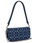 COACH BROOK CHAIN BAG IN SIGNATURE DENIM, LH/DEEP BLUE MULTI - Brand New