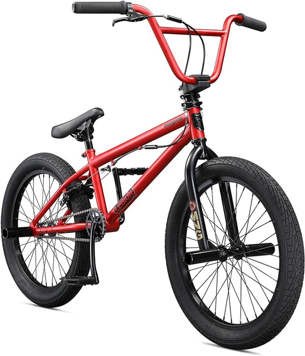 Mongoose Legion L20 Kids Freestyle BMX Bike Hi-Ten Steel Frame 20" Wheels - Red Like New