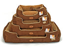 PLS Birdsong Paradise Bolster Large Dog Bed with Pillow (Large, 27Wx35L) - Brand New
