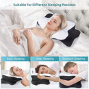 DONAMA CERVICAL PILLOW FOR NECK AND SHOULDER KING SIZE BLK WHITE - Brand New