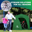 YARDSTASH BIKE STORAGE TENT OUTDOOR PORTABLE SHED COVER YSLH09 - GREEN - Like New