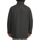 DOCKERS MEN'S WOOL MELTON TWO POCKET FULL LENGTH DUFFLE - SIZE: MEN S - CHARCOAL - Brand New