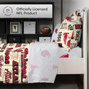 FOCO NFL FALCONS FULL 5 PIECE COMFORTER SET YELLOW RED/ATLANTA FALCONS - Brand New