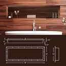 UNI-GREEN LARGE RECTANGLE SHOWER NICHE 14"x50"(INSIDE 12" x 48") - BLACK - Like New