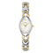BULOVA LADIES' CLASSIC TWO-TONE STAINLESS 3-HAND QUARTZ, WHITE, 98V02 - Like New