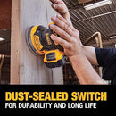 DEWALT 20V MAX XR Brushless Cordless Orbital Sander Tool Only DCW210B - Yellow - Like New