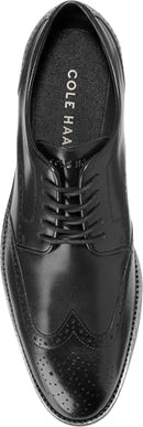 C42275 COLE HAAN MEN'S LENOX HILL OXFORD SIZE 11 BLACK/BLACK - Like New