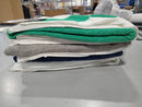 NOBLE HOUSE CABANA BATH TOWEL 4 PACK, 36 X 66 - GREEN/GRAY/NAVY/BLUE - Brand New