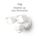 RING FLOODLIGHT WIRED — MOTION-ACTIVATED FLOODLIGHT 5W21S8 - WHITE - Like New