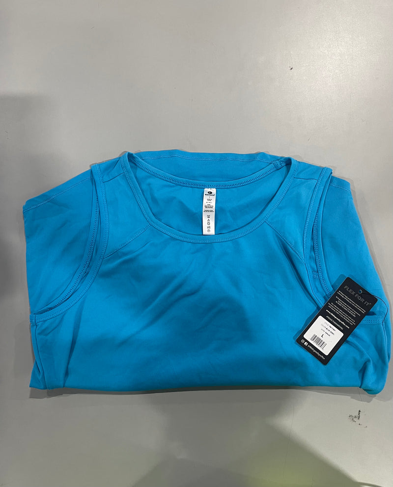 90 DEGREE BY REFLEX WOMEN TECH TANK TOP - SIZE: WOMEN L - BLUE JEWEL - Brand New