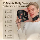 DPFACE RED LIGHT MASK FOR FACE & NECK ANTI-AGING SKIN FIRMING SKIN - BLACK - Like New
